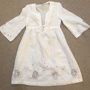 Diane Von Furstenberg Linen Cover Up